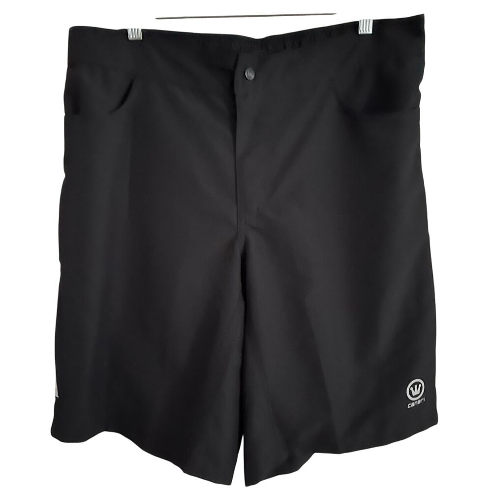Canari Baggy Black Bike Shorts Mens Size XL Cycling Zip Pockets Outdoor Ride